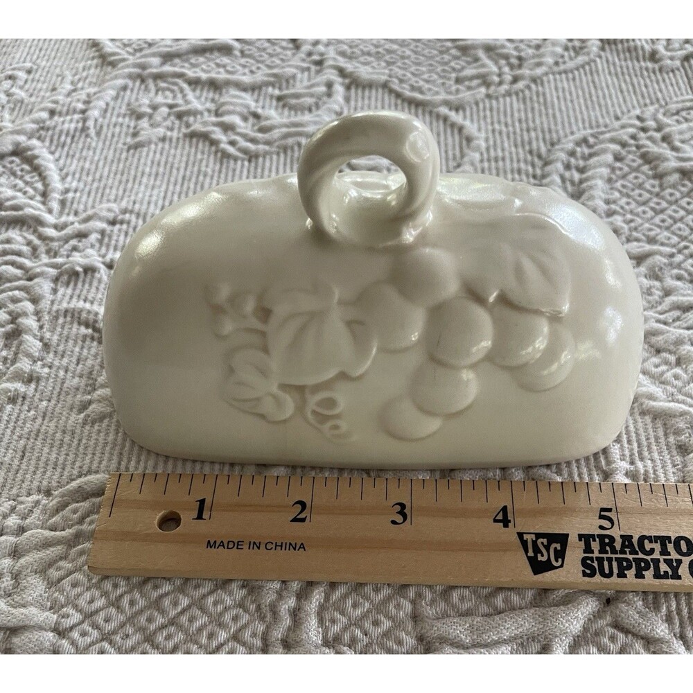 Vtg METLOX USA Poppytrail Antique Grape Covered Butter Dish LID ONLY Replacement